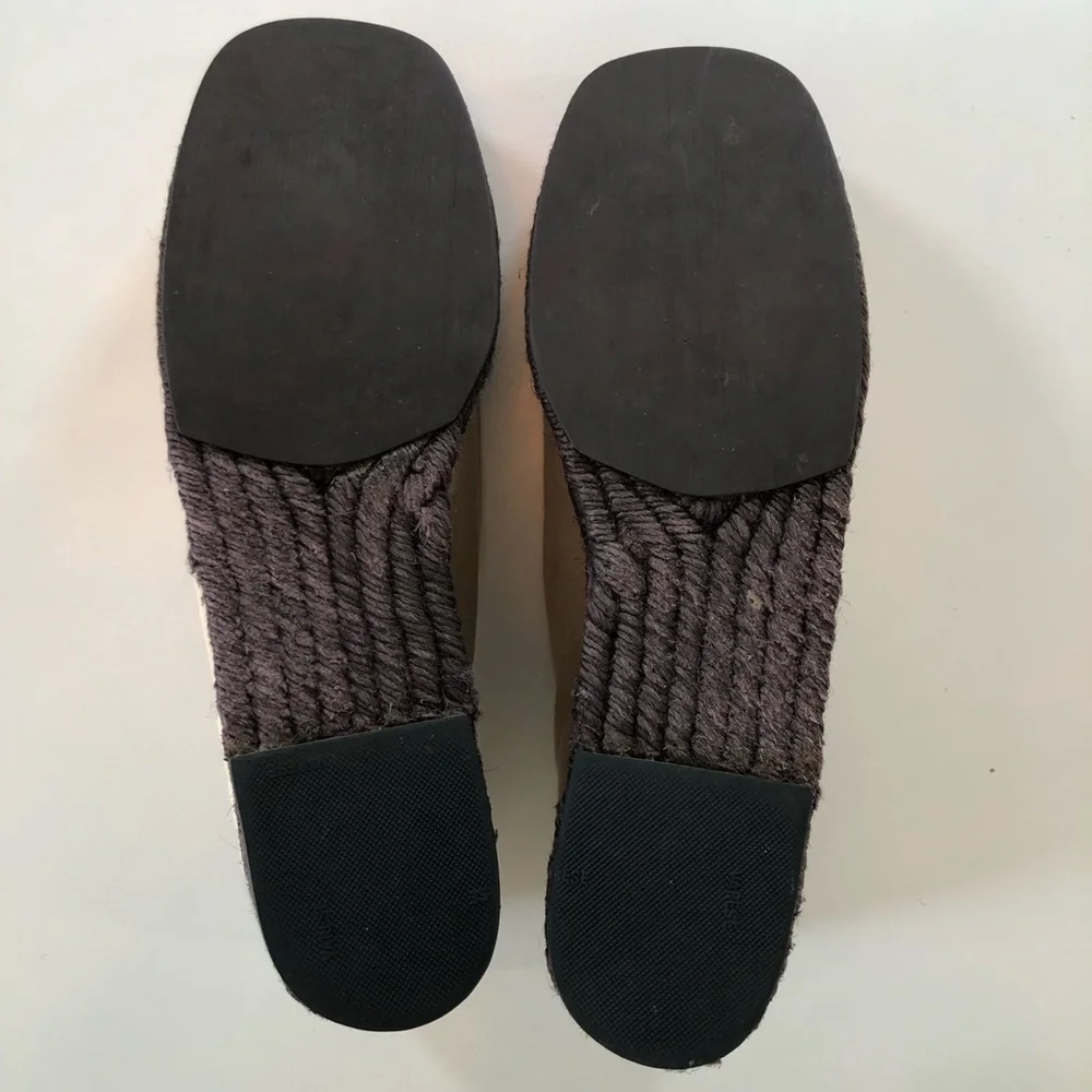 Vintage Yves Saint Laurent YSL Canvas Espadrille Wedge Shoes EU 40 US 9